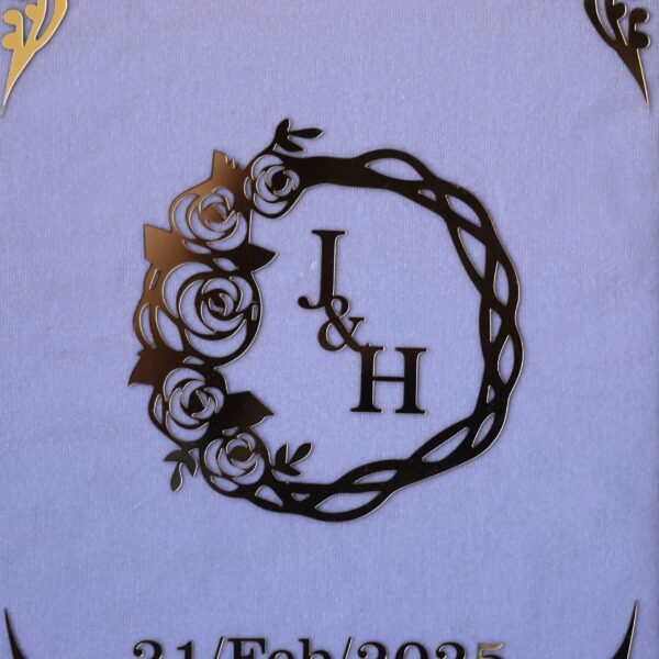 Elegant white and golden customized Nikah Nama booklet crafted from durable acrylic and MDF, perfect for your Nikah ceremony.