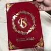 Personalized Nikah Nama Booklet with customized initials design