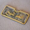 Personalized envelope made using acrylic for gifting eidi; it can also be used for storing money. Golden acrylic is used for borders and Arabic font.