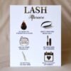 Lash aftercare salon signage is made using acrylic; this signage contains quick information about how to take care of lashes.